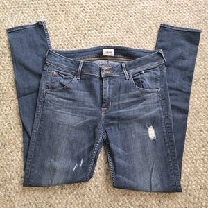 HUDSON Collin Flap Lightly Distressed Skinny Jeans Sz 31